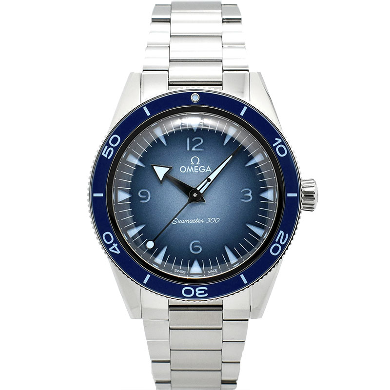 オメガ　OMEGA　シーマスター300 コーアクシャル マスタークロノメーター　234.30.41.21.03.002　ブルーグラデーション　41mm　USED　中古
