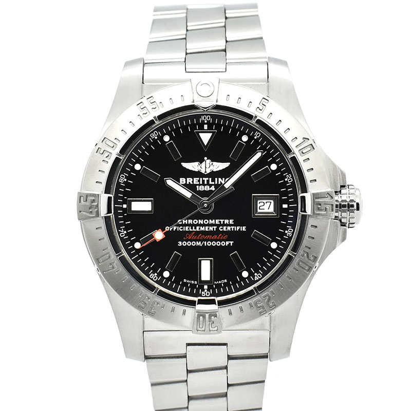 ブライトリング　BREITLING　アベンジャー2 シーウルフ　A17330　ブラック　45mm　USED　中古