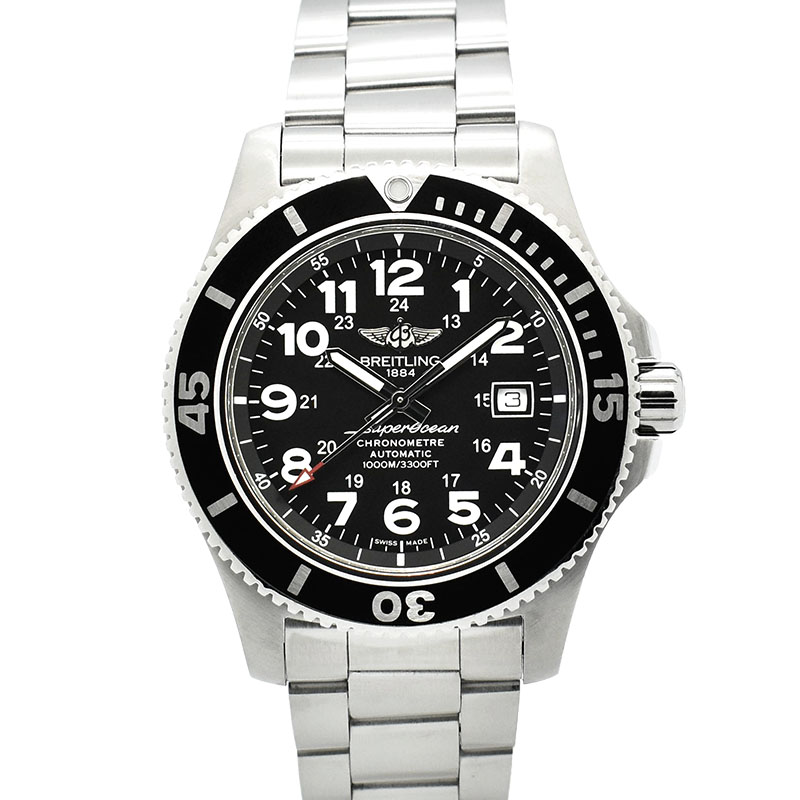 ブライトリング　BREITLING　スーパーオーシャン2 44　Ref.A17392　ブラック　USED　中古