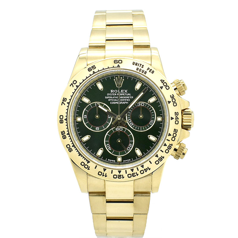 ロレックス　ROLEX　コスモグラフ デイトナ　Ref.116508　グリーン　18KYG　40mm　USED　中古