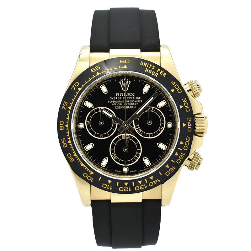 ロレックス　ROLEX　デイトナ　Ref.116518LN　ブラック　オイスターフレックス　18KYG　USED　中古