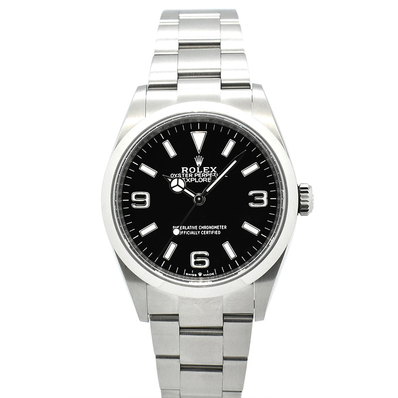 ロレックス　ROLEX　エクスプローラー 36　Ref.124270　36mm　ブラック　USED　中古