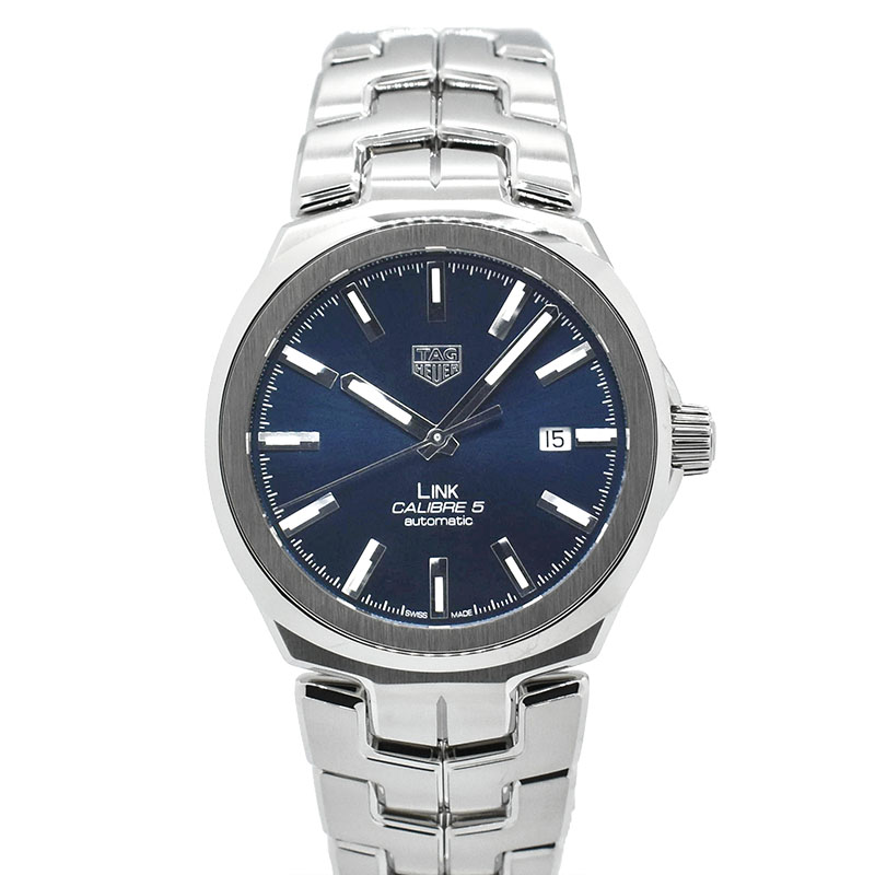 タグホイヤー　TAG HEUER　リンク キャリバー5　WBC2112.BA0603　41mm　ブルー　未使用品