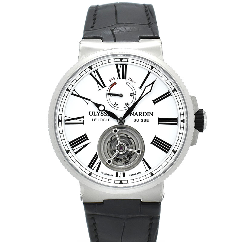 ユリスナルダン　ULYSSE NARDIN　マリーン トゥールビヨン　1283-181/E0　43mm　USED　中古