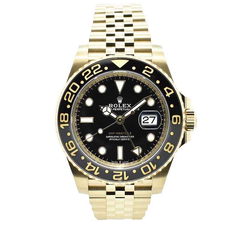 ロレックス　ROLEX　GMTマスター2　Ref.126718GRNR　ブラック/グレーベゼル　18KYG　40mm　USED　中古