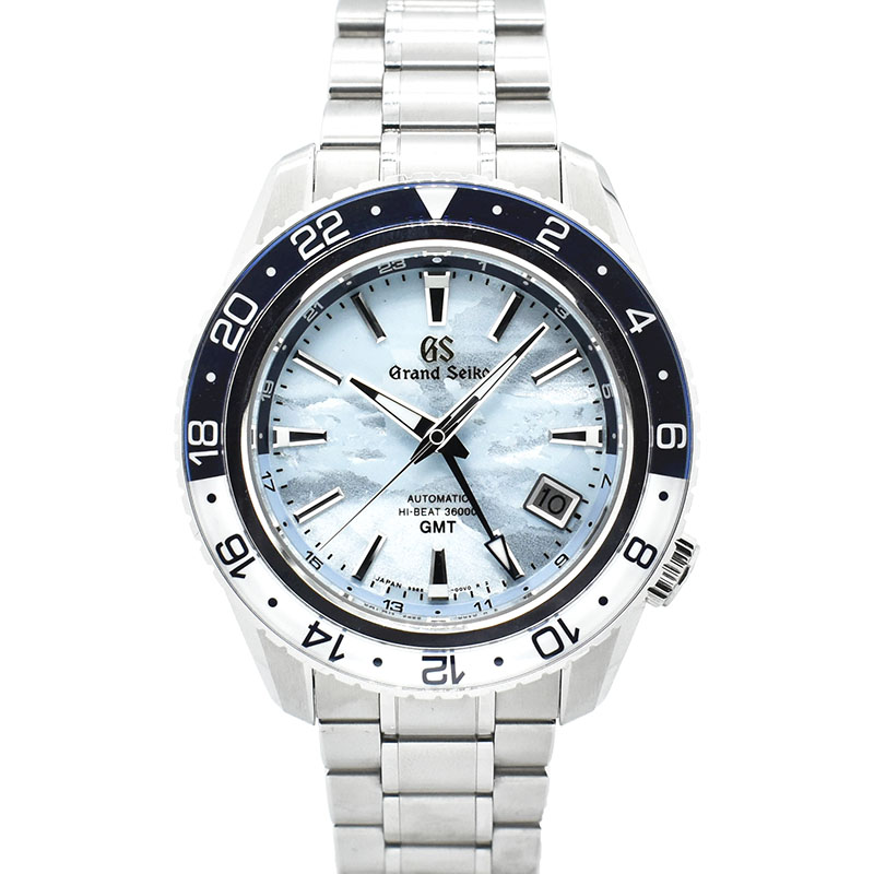 グランドセイコー　GRAND SEIKO　キャリバー9S メカニカル ハイビート36000 GMT 25周年記念限定モデル 雲海　SBGJ275　世界2000本限定　スカイブルー　44.2mm　USED　中古