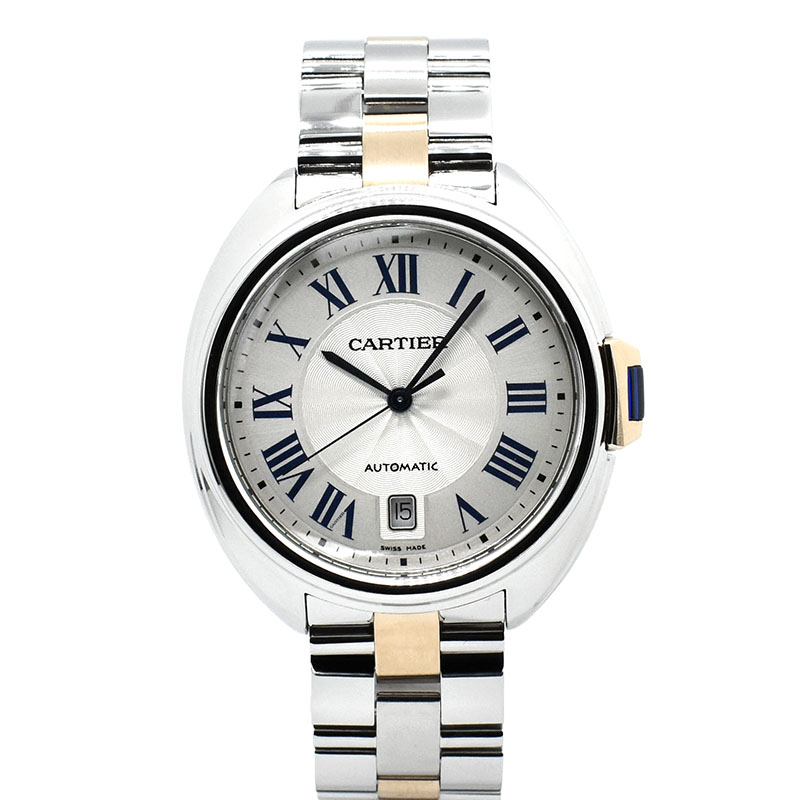 カルティエ　CARTIER　クレ ドゥ カルティエ　W2CL0002　シルバー　40mm　SS/18KPG　USED　中古