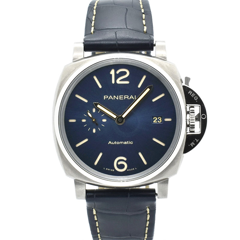 パネライ　PANERAI　ルミノール ドゥエ　PAM00927　42mm　自動巻き　ブルー　チタン　V番　USED　中古