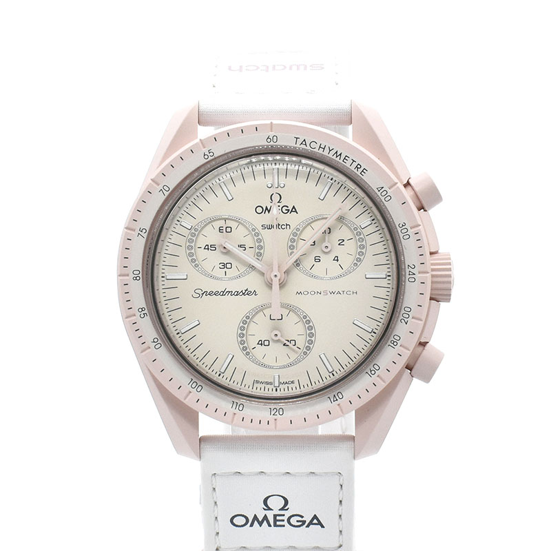 オメガ×スウォッチ　OMEGA×Swatch　ミッション トゥ ヴィーナス　SO33P100　バイオセラミック　42mm　USED　中古