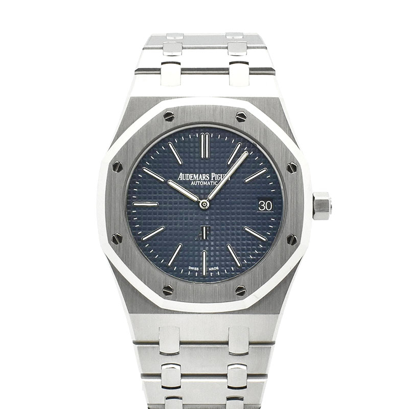 オーデマ・ピゲ　AUDEMARS PIGUET　ロイヤルオーク ジャンボ エクストラシン　15202ST.OO.1240ST.01　39mm　SS　ブルー　USED　中古