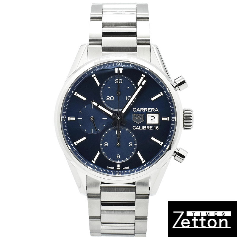 タグホイヤー　TAG HEUER　カレラ クロノグラフ キャリバー16　CBK2112.BA0715　41mm　SS　ブルー　自動巻　USED　中古