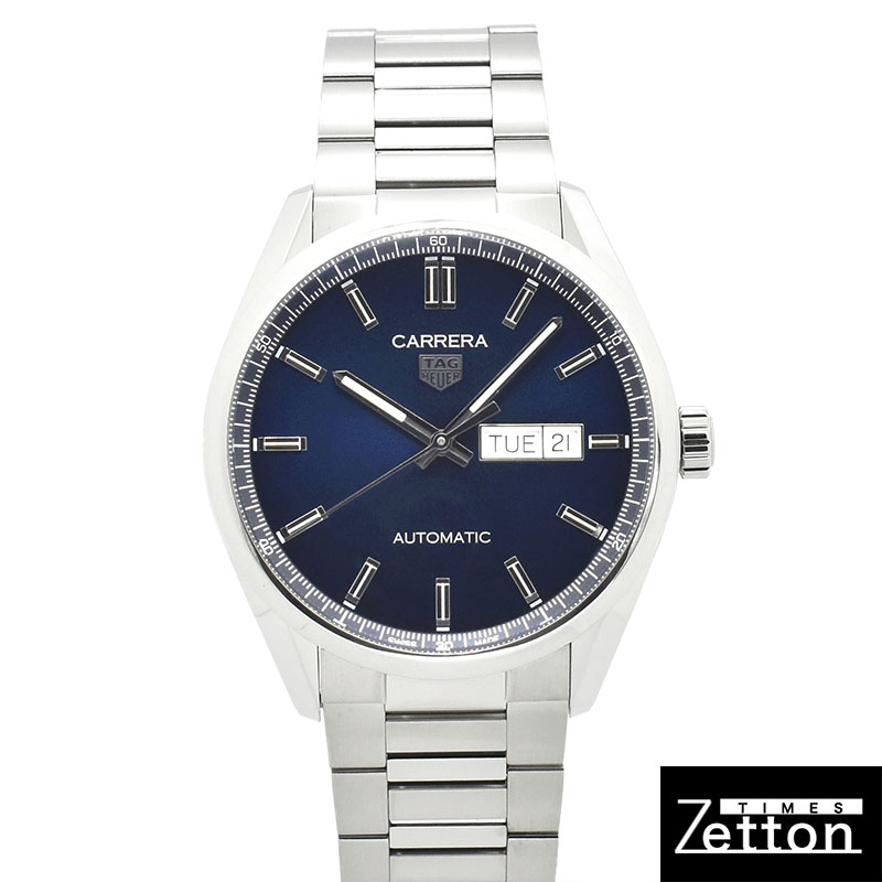 タグホイヤー　TAG HEUER　カレラ デイデイト キャリバー5　WBN2012.BA0640　41mm　ブルー　USED　中古