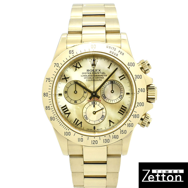 ロレックス　ROLEX　デイトナ　Ref.116528NR　18KYG　イエローシェル　K番　USED　中古