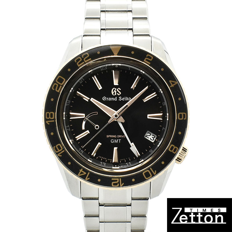グランドセイコー　GRAND SEIKO　スポーツコレクション スプリングドライブ GMT　SBGE251　ブラック　44mm　ブティック限定　USED　中古
