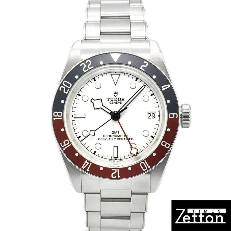 チューダー(チュードル)　TUDOR　ヘリテージ ブラックベイ GMT 青赤ベゼル　79830RB　41mm　オパライン　USED　中古