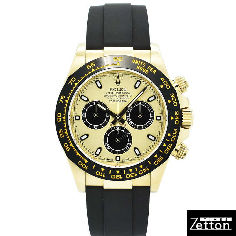 ロレックス　ROLEX　デイトナ　Ref.116518LN　シャンパン/ブラック　オイスターフレックス　18KYG　USED　中古