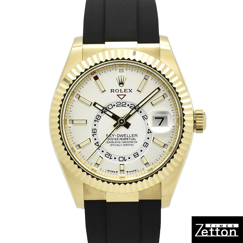 ロレックス　ROLEX　スカイドゥエラー　Ref.336238　18KYG　ホワイト　42mm　USED　中古