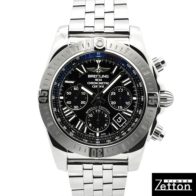 ブライトリング　BREITLING　クロノマット44 JSP ブラックローマンインデックス　AB0115111B2A1　44mm　USED　中古