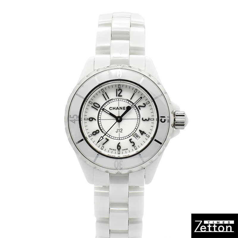 シャネル　CHANEL　J12 ホワイトセラミック　H0968　レディース　クォーツ　33mm　USED　中古