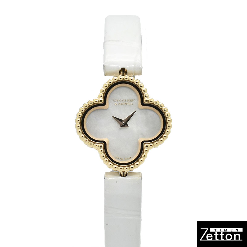 ヴァンクリーフ&アーペル　Van Cleef & Arpels　スウィート アルハンブラ　VCAR08SF00　22.7mm　18KPG　クォーツ　USED　中古