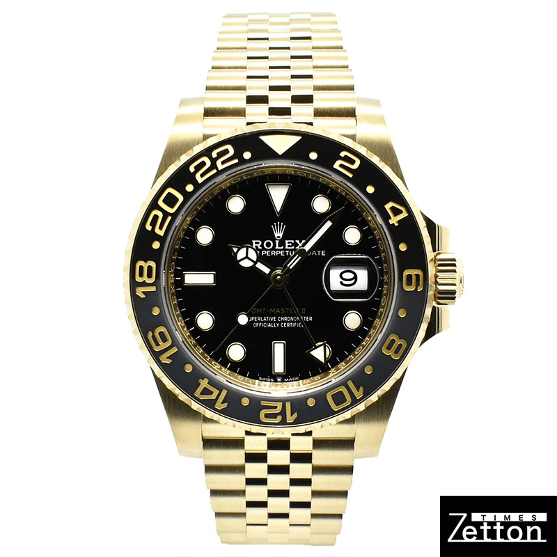 ロレックス　ROLEX　GMTマスター2　Ref.126718GRNR　ブラック/グレーベゼル　18KYG　40mm　未使用品