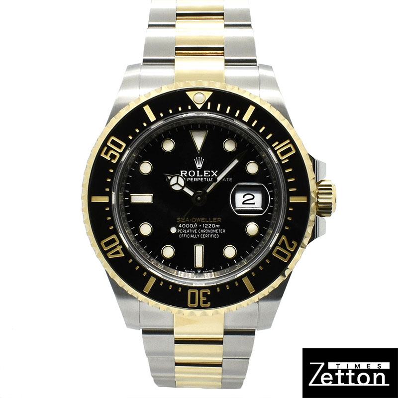 ロレックス　ROLEX　シードゥエラー　Ref.126603　43mm　ブラック　18KYG×SS　USED　中古