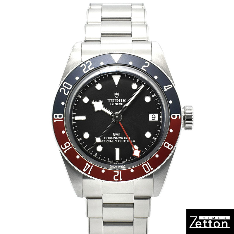 チューダー(チュードル)　TUDOR　ヘリテージ ブラックベイ GMT 青赤ベゼル　Ref.79830RB　41mm　ブラック　未使用品
