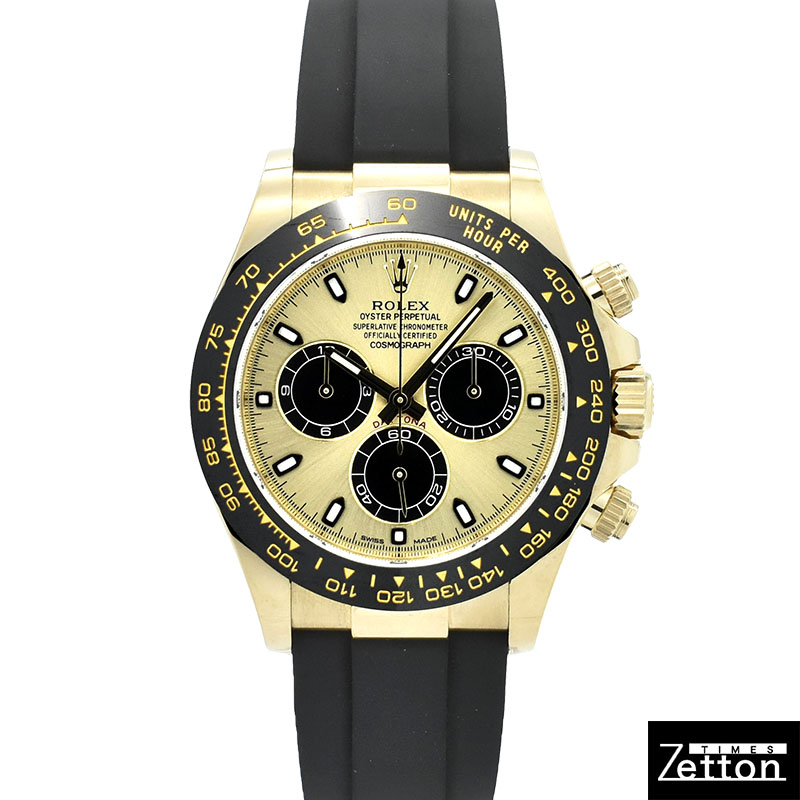 ロレックス　ROLEX　デイトナ　Ref.116518LN　シャンパン/ブラック　オイスターフレックス　18KYG　USED　中古