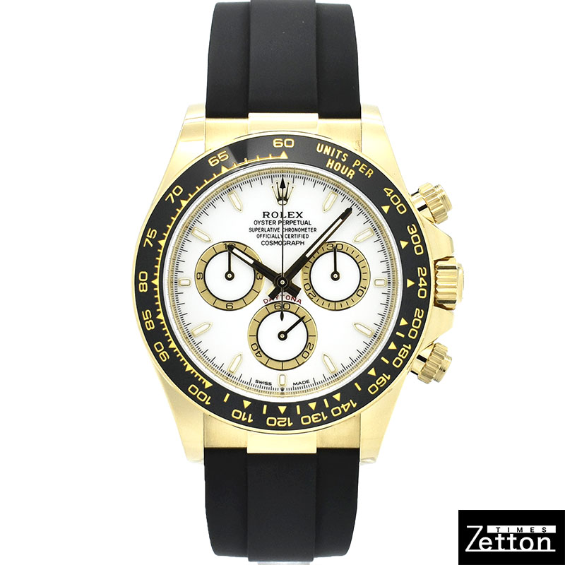 ロレックス　ROLEX　デイトナ　Ref.126518LN　18KYG　ホワイト　オイスターフレックス　未使用品