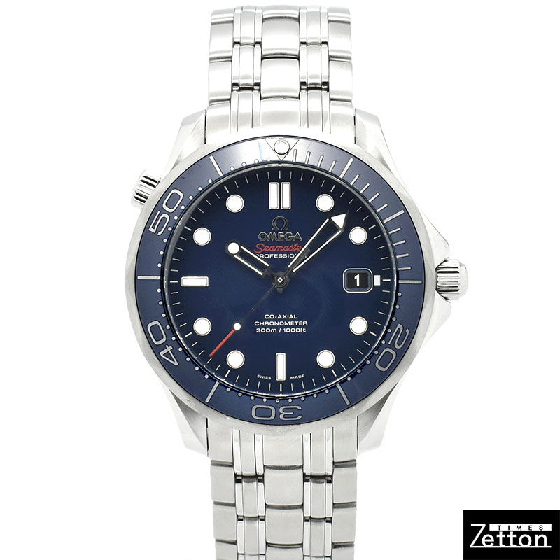 オメガ　OMEGA　シーマスター300 コーアクシャル　212.30.41.20.03.001　ブルー　41mm　USED　中古