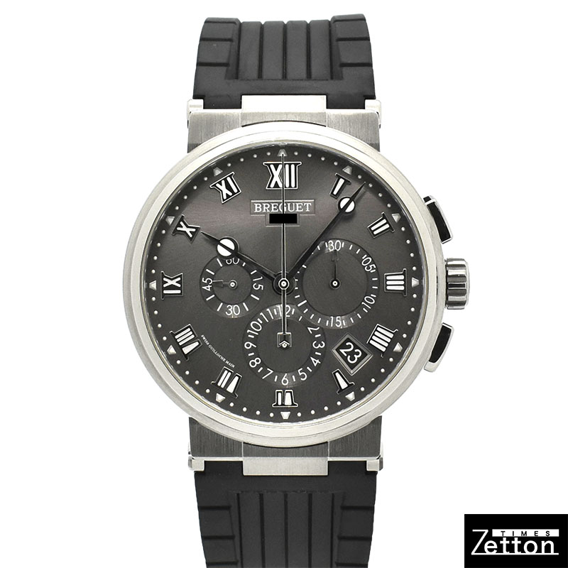 ブレゲ　BREGUET　マリーン クロノグラフ 5527　5527TI/G2/5WV　42.3mm　チタン　USED　中古