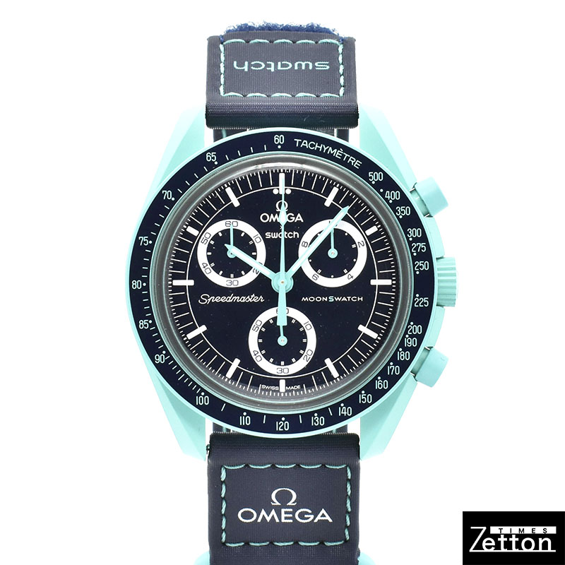 オメガ×スウォッチ　OMEGA×Swatch　ミッション オン アース ポーラライツ　SO33L103　バイオセラミック　42mm　未使用品