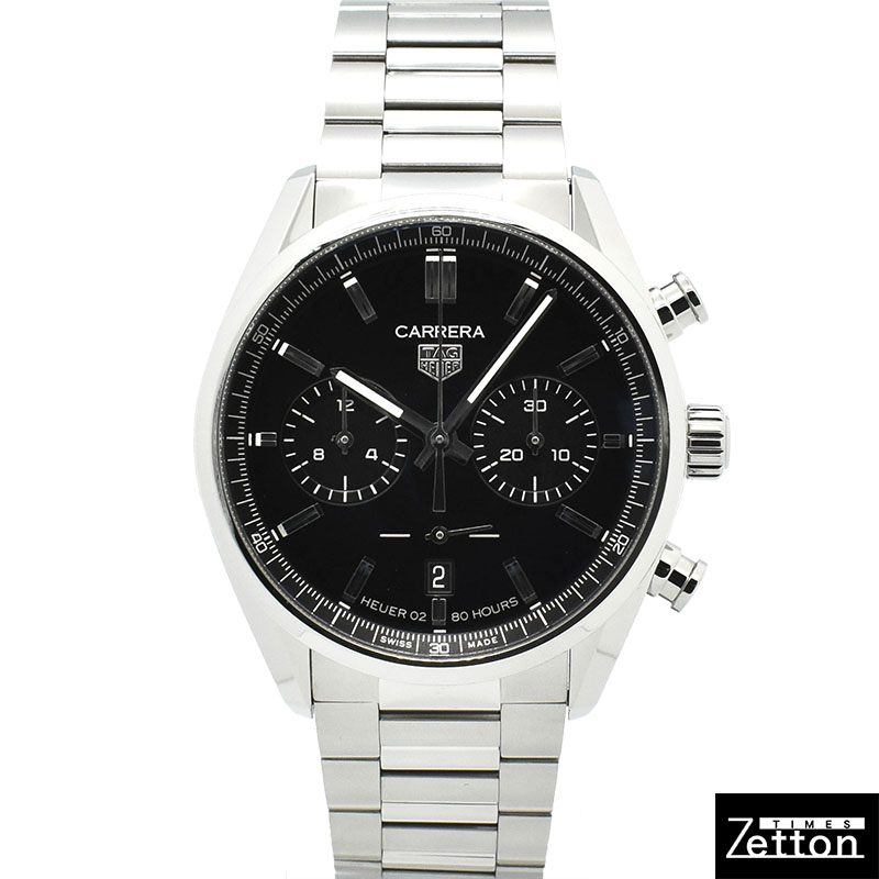 タグホイヤー　TAG HEUER　カレラ キャリバーホイヤー02 クロノグラフ　CBN2010.BA0642　SS　42mm　USED　中古