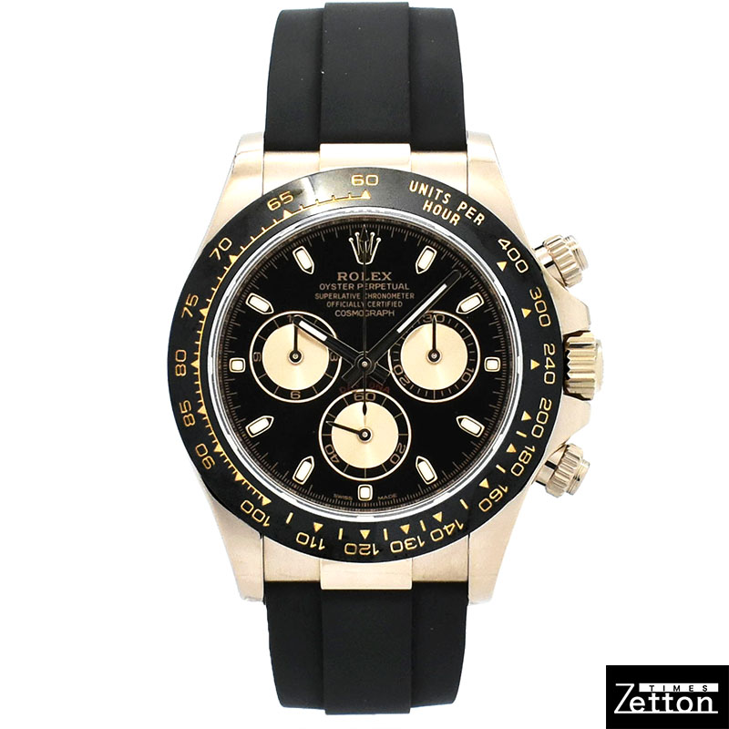 ロレックス　ROLEX　デイトナ　Ref.116515LN　18KERG　ブラック/ピンク　オイスターフレックス　USED　中古