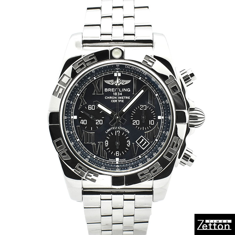 ブライトリング　BREITLING　クロノマット44 ブラックマザーオブパール　AB01111A/BG64　日本500本限定　44mm　USED　中古