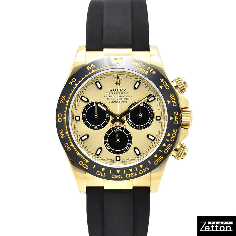 ロレックス　ROLEX　デイトナ　Ref.116518LN　シャンパン/ブラック　オイスターフレックス　18KYG　USED　中古