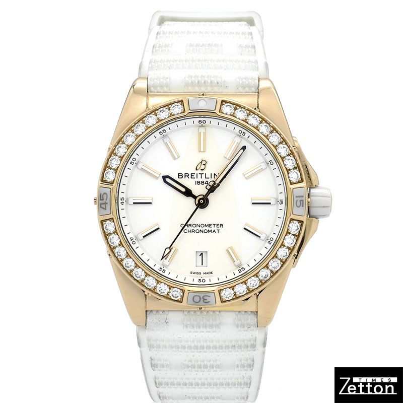 ブライトリング　BREITLING　スーパークロノマット オートマチック 38 オリジン　R17356531G1S1　18KRG　シルバー　USED　中古