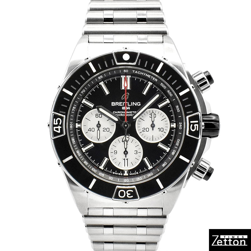 ブライトリング　BREITLING　スーパークロノマット B01 44　AB0136251B1A1　ブラック/シルバー　USED　中古