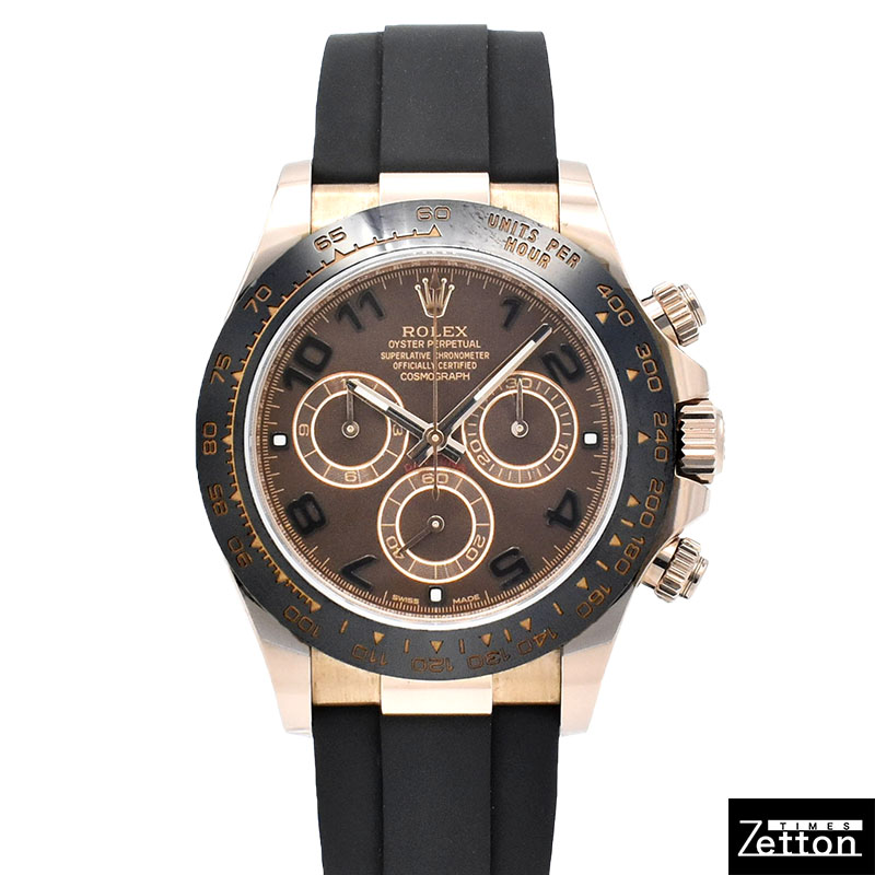 ロレックス　ROLEX　デイトナ　Ref.116515LN　18KERG　チョコレートブラウン　オイスターフレックス　USED　中古
