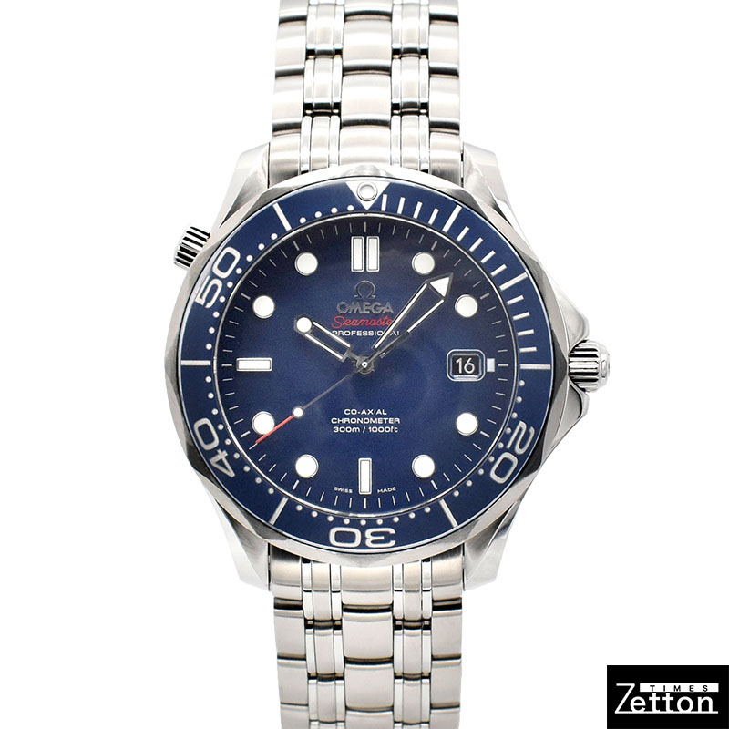 オメガ　OMEGA　シーマスター300 コーアクシャル　212.30.41.20.03.001　ブルー　41mm　USED　中古