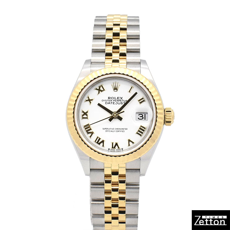 ロレックス　ROLEX　レディ デイトジャスト 28　Ref.279173　ホワイトローマ　SS×YG　28mm　USED　中古