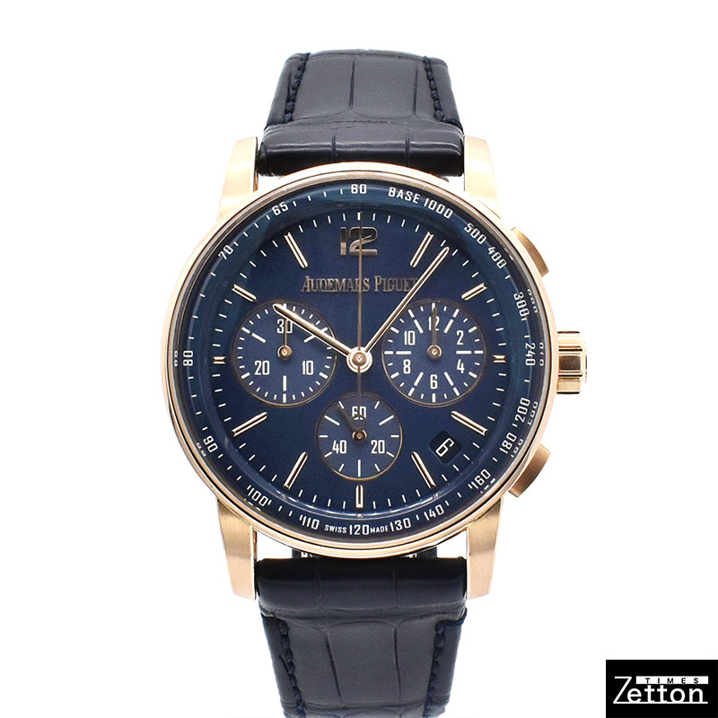 オーデマ・ピゲ　AUDEMARS PIGUET　CODE 11.59 バイ オーデマ ピゲ クロノグラフ　26393OR.OO.A321CR.01　41mm　18KPG　ディープブルー　USED　中古