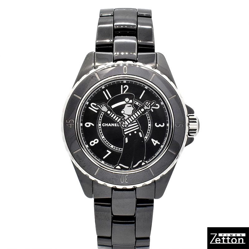シャネル　CHANEL　マドモアゼル J12 ラ パウザ　H7609　ブラックセラミック　38mm　数量限定　USED　中古
