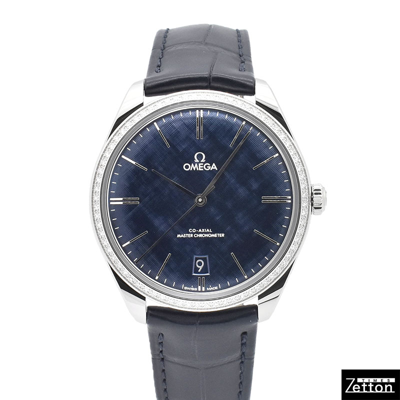 オメガ　OMEGA　デ・ヴィル トレゾア コーアクシャル マスタークロノメーター　435.18.40.21.03.001　ダイヤベゼル　40mm　ブルー　未使用品