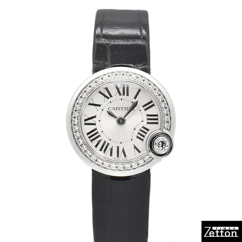 カルティエ　CARTIER　バロン ブラン ドゥ カルティエ ベゼルダイヤ　W4BL0002　26mm　USED　中古