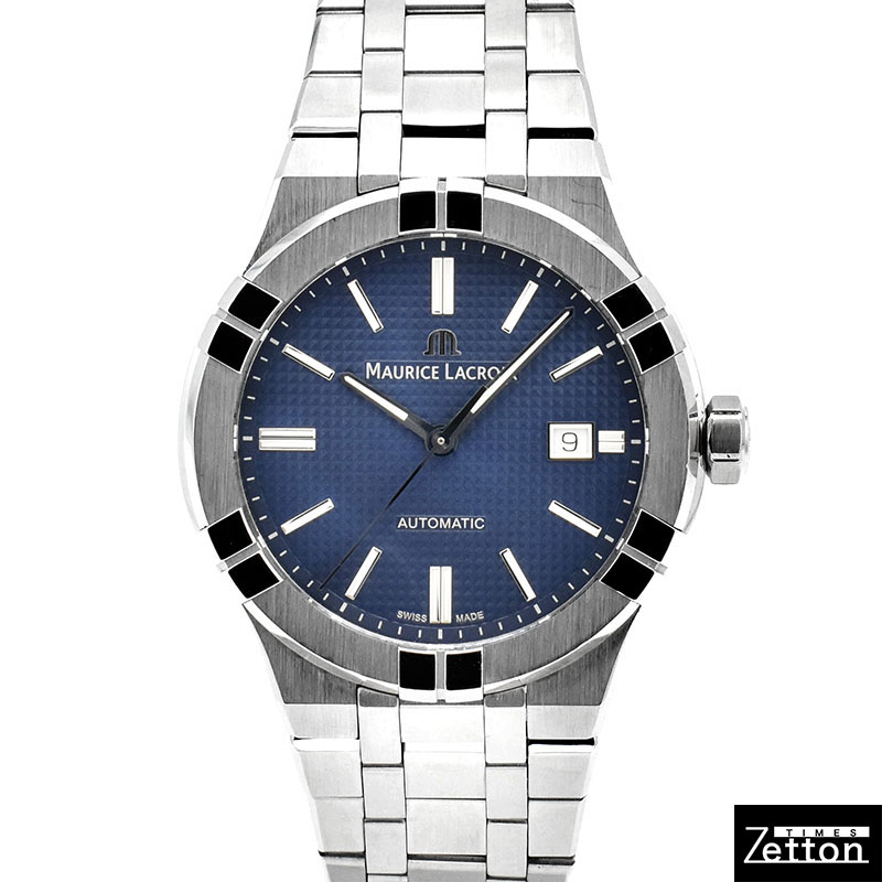 モーリスラクロア　MAURICE LACROIX　アイコン オートマティック　AI6008-SS002-430-1　42mm　ブルー　USED　中古