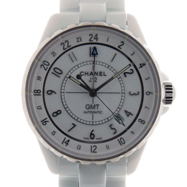 シャネル　CHANEL　J12　GMT　H3103　38mm　ホワイト　USED　中古