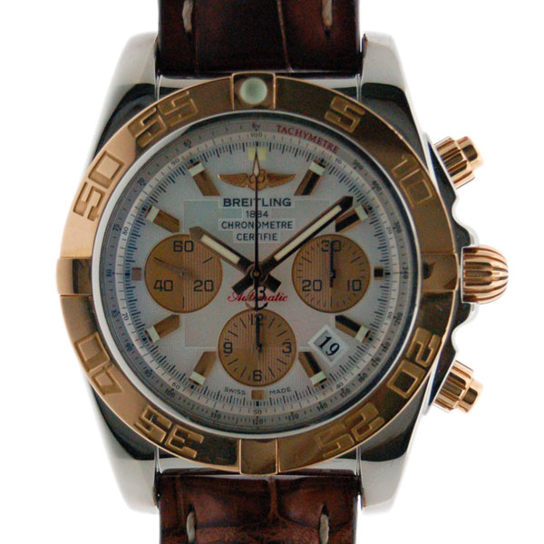 ブライトリング　BREITLING　クロノマット44　コンビ　C011A96WBD　革　USED　中古