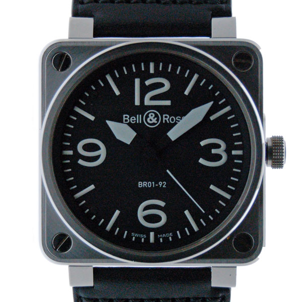 ベル＆ロス　BELL＆ROSS　BR01-92　SS　46mm　ブラック　自動巻　USED　中古