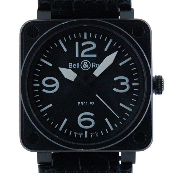 ベル＆ロス　BELL＆ROSS　BR01-92　ブラック　46mm　自動巻　PVD　USED　中古　